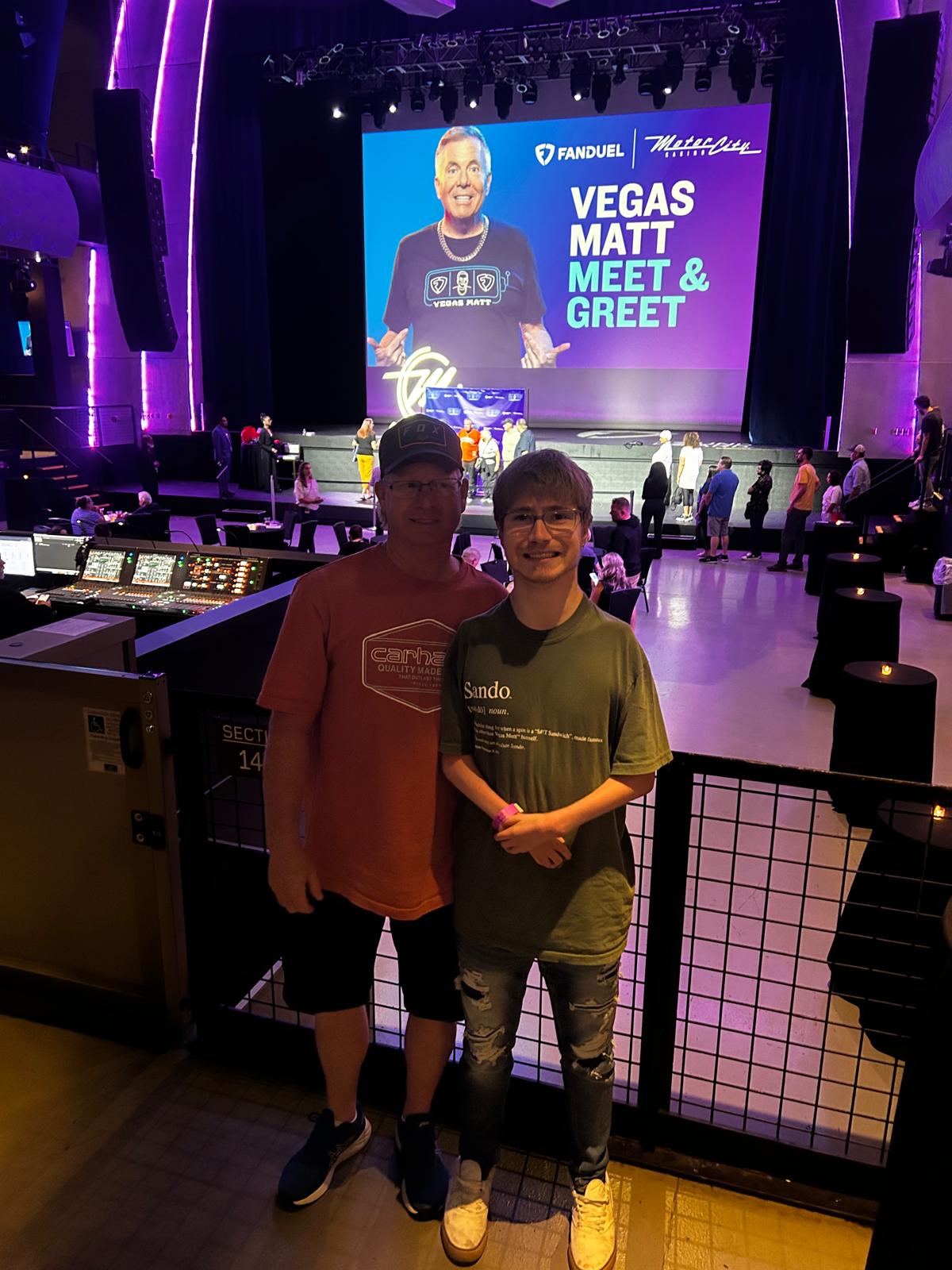 Ryan Large and Dad at the Vegas Matt Meet and Greet in Detroit, MI - June 2024